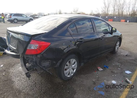 2012 Honda Civic Lx из США, поврежденный, VIN 19XFB2F52CE037324